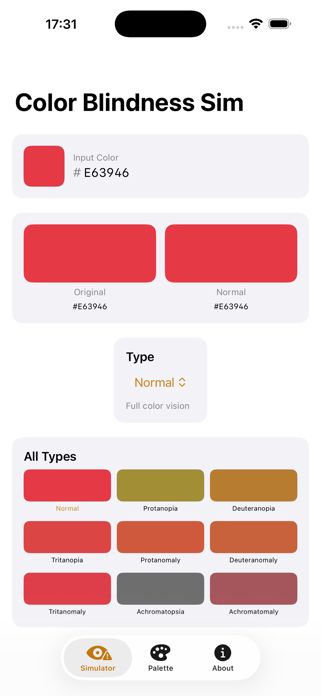ColorBlind: CVD Sim Screenshot 2 of 3