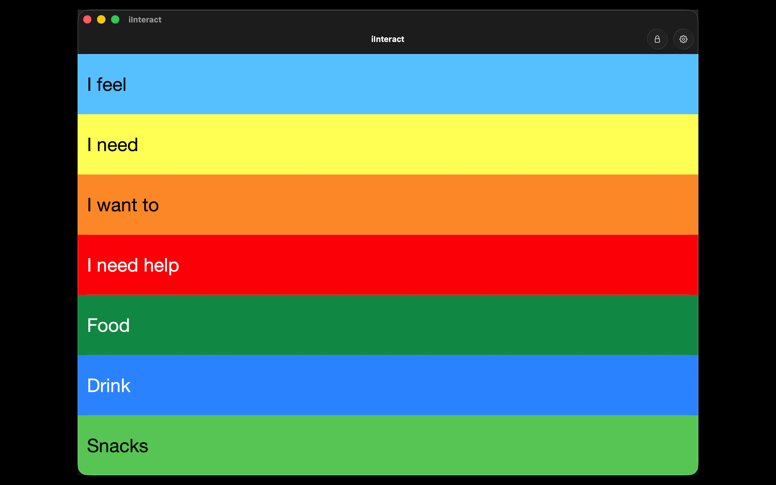 iInteract: Communication Board