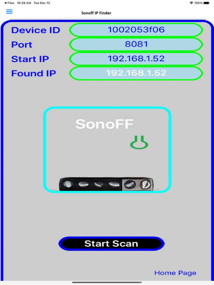 Sonoff IP Finder
