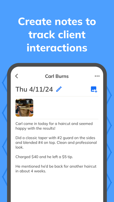 Client Note Tracker Screenshot