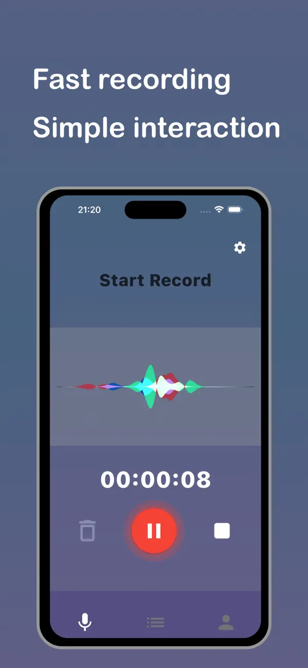 Screenshot #1 pour Voice Recorder QuickCool
