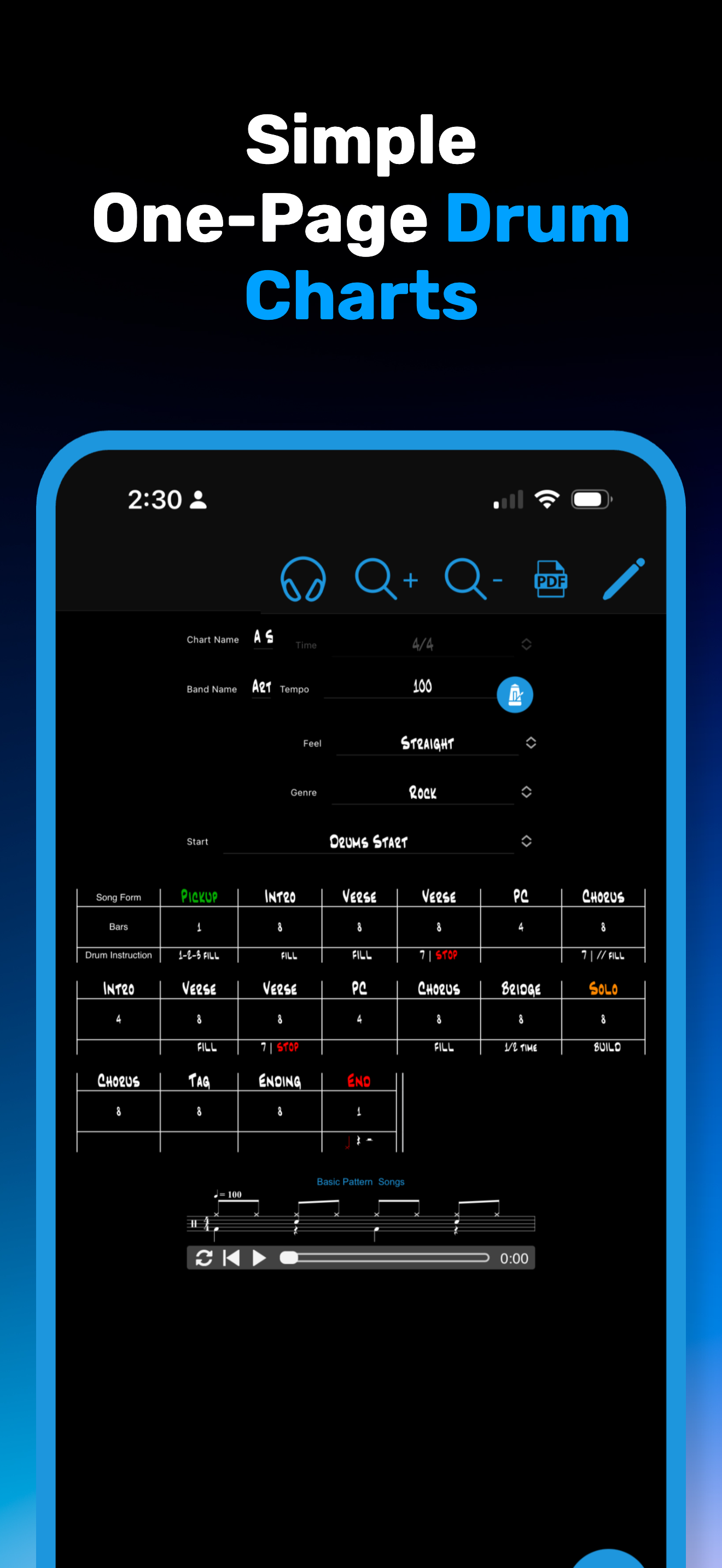 Drum Chart Builder: Charts App screenshot 4