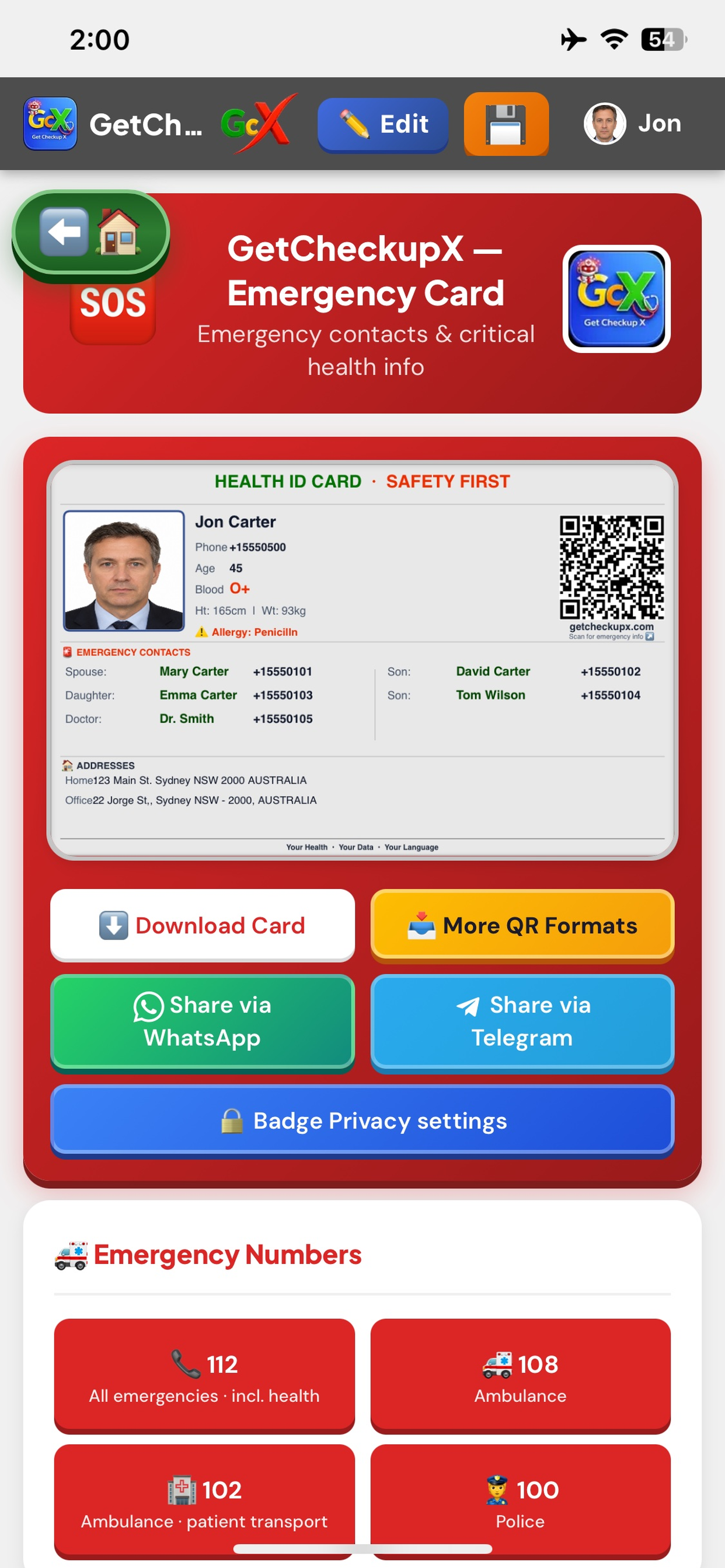 GetCheckupX - Safety First screenshot 2