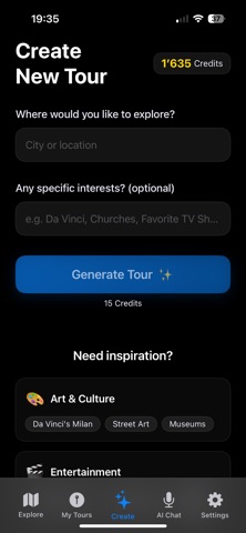 AI-Tourguide iPhone screenshot