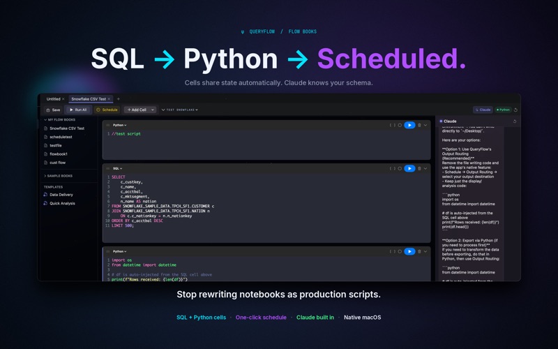 QueryFlow screenshot