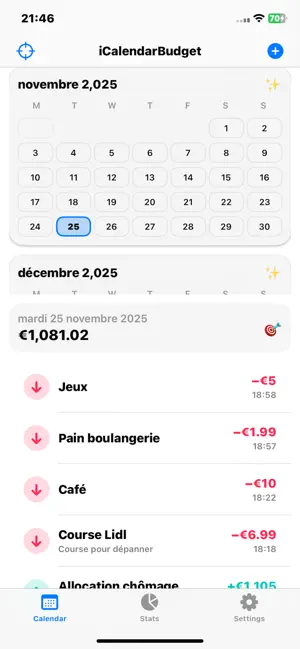 iCalendarBudget screenshot 1