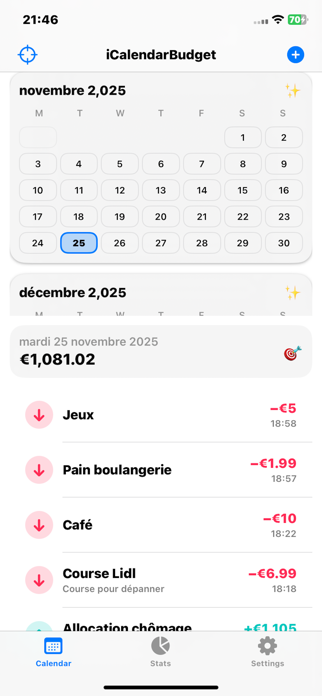 iCalendarBudget Screenshot 1 of 3