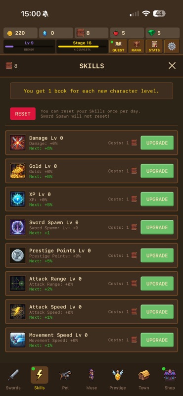 1001 Swords: Pixel Idle RPG screenshot 5