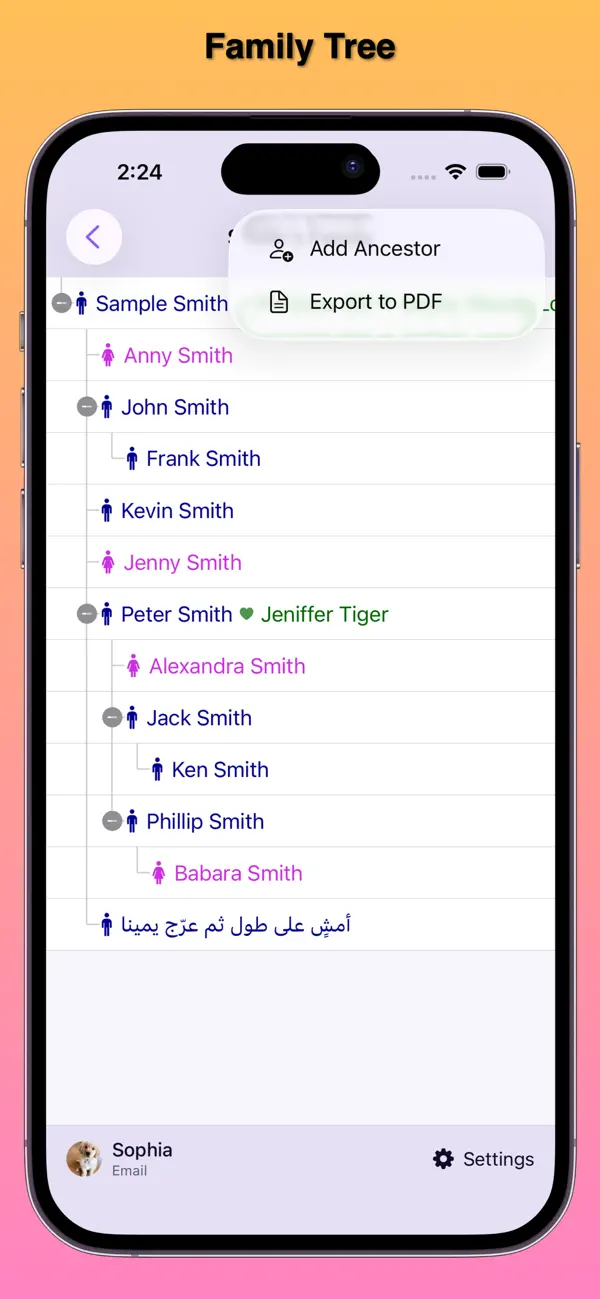 Screenshot #3 pour Family Tree