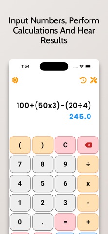 Voice Calculator with History screenshot