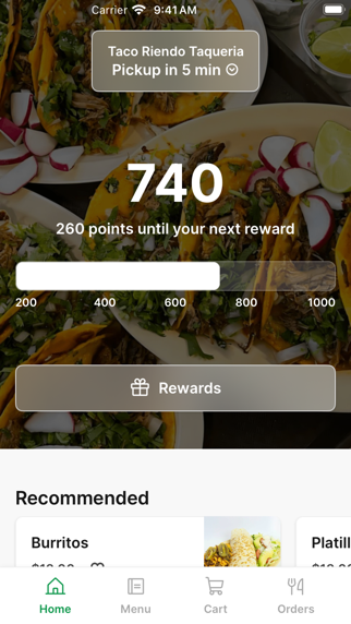 Taco Riendo iPhone screenshot 1 - Food & Drink app