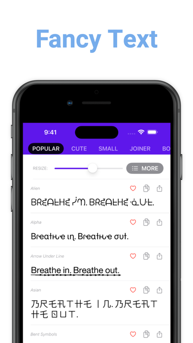 Fancy Keyboard - Cool Letters Screenshot