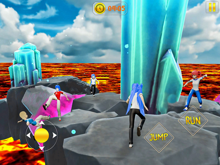 Anime Parkour lava Jump Game