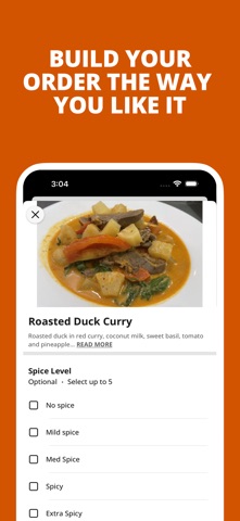 Kao Sook Thai Cuisine App iPhone screenshot