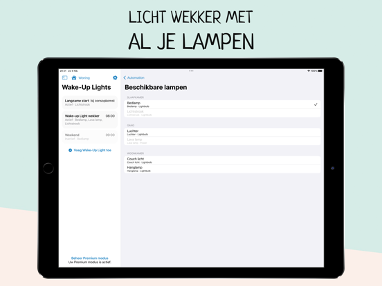 Wake-Up Light - Lichte wekker iPad app afbeelding 5