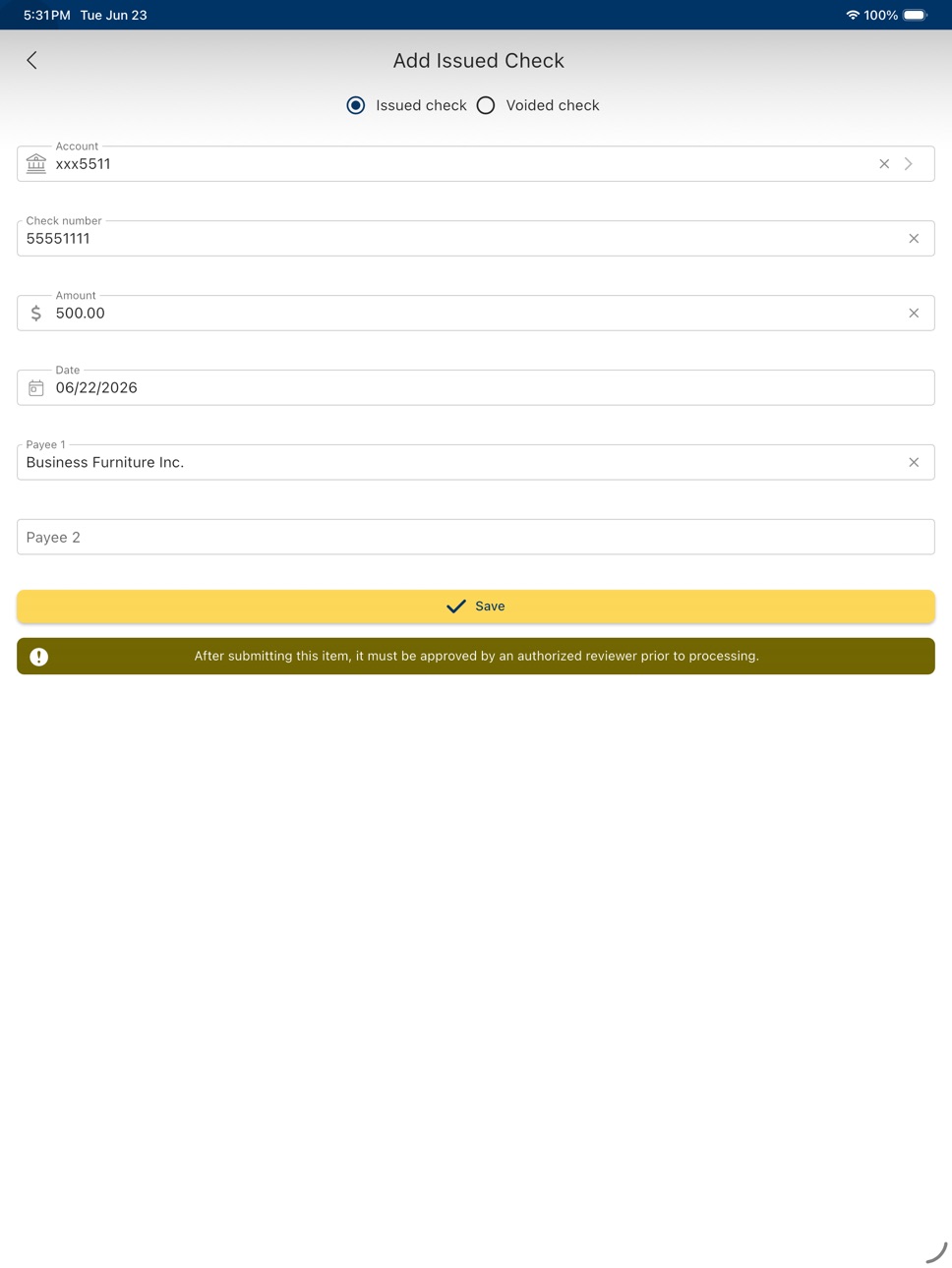 iPad screenshot
