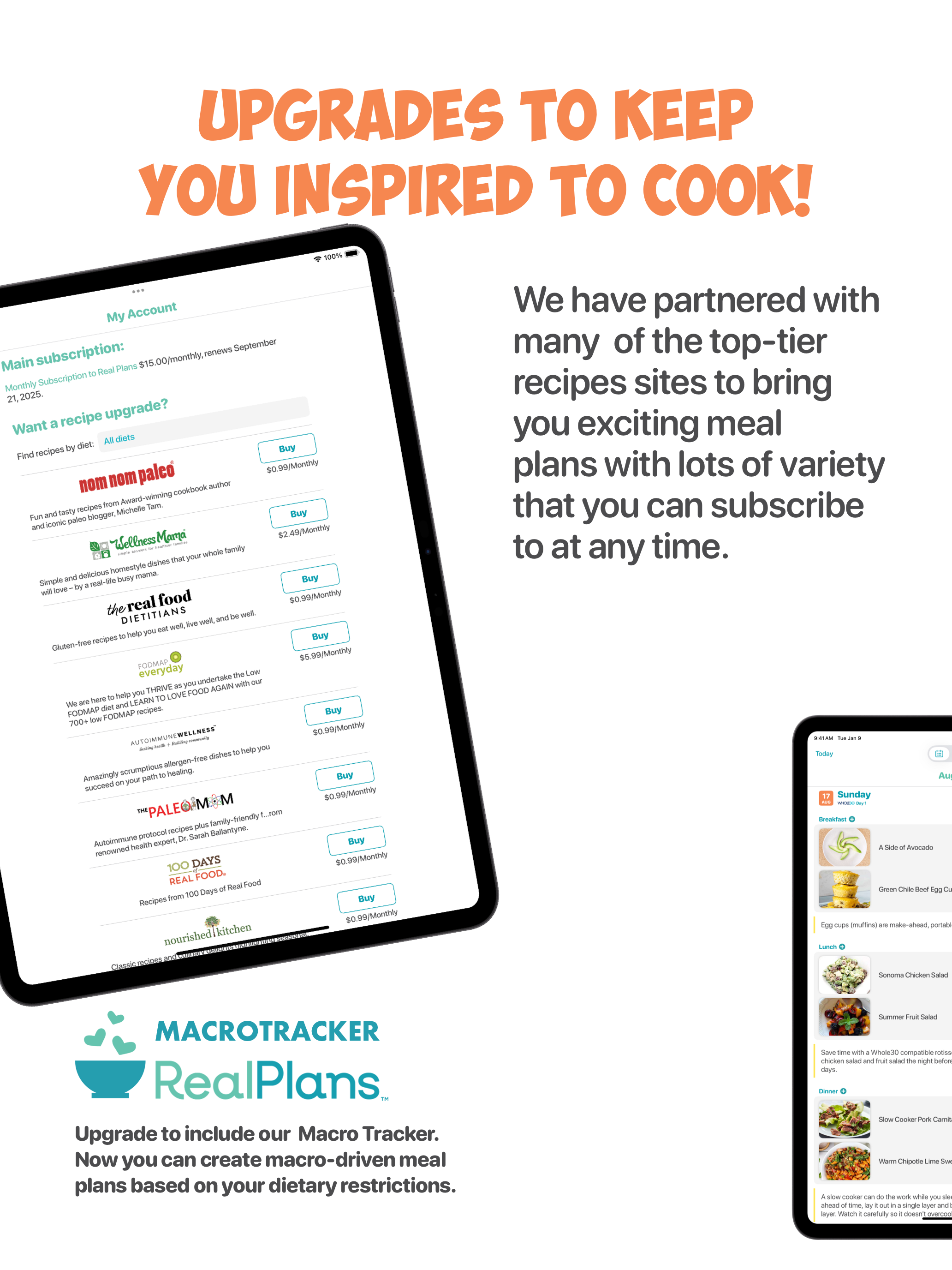 Real Plans - Meal Planner
