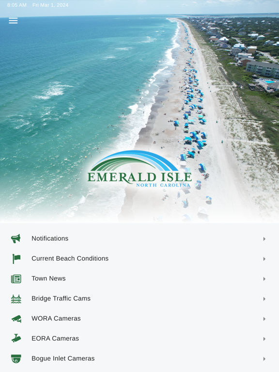 Discover Emerald Isle iPad screenshot 1 - Utilities app