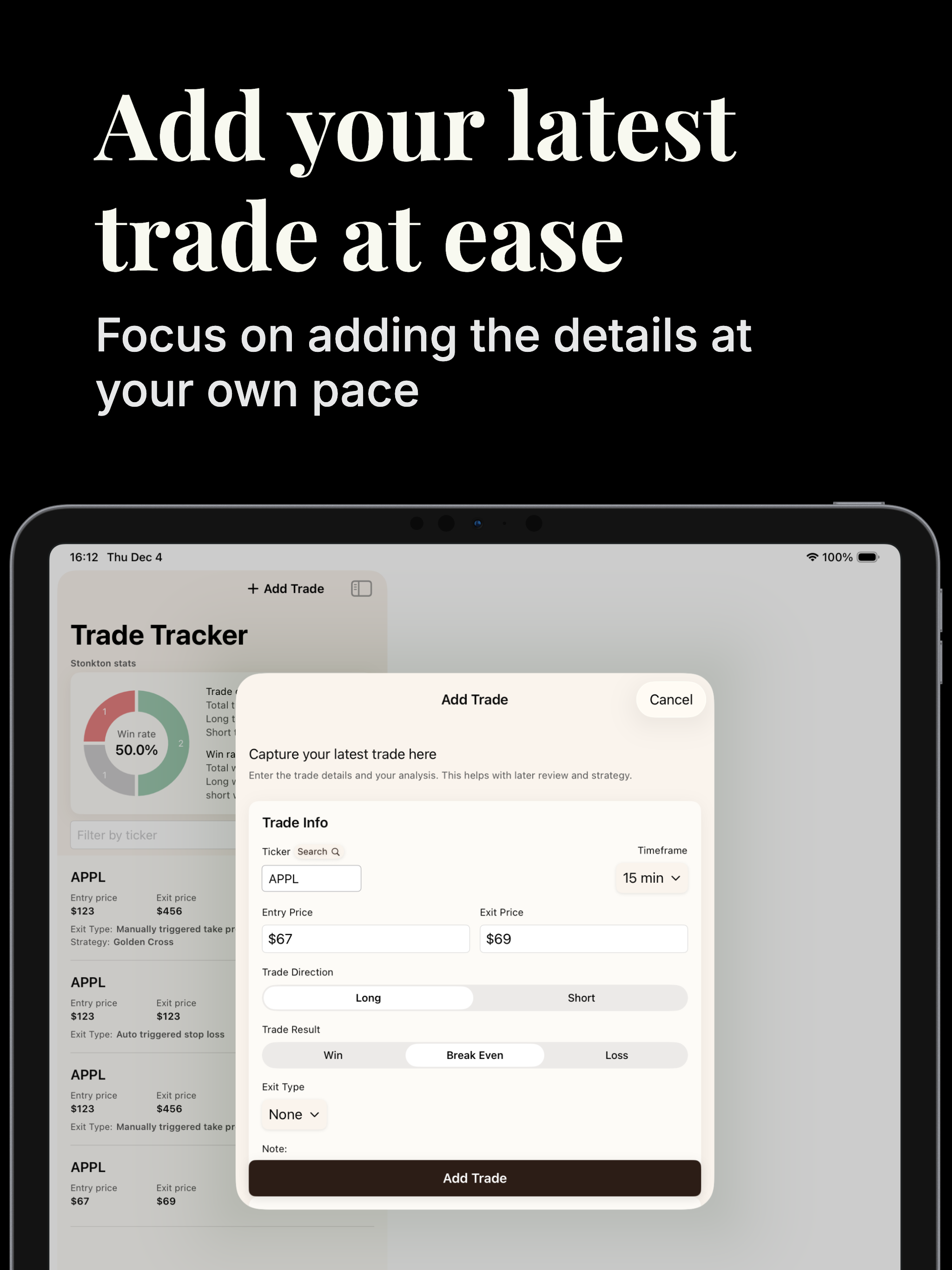 Stonkton - Trade Tracker screenshot 7
