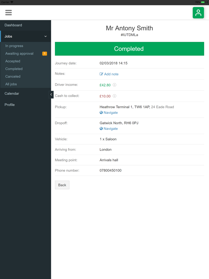 Prestige Driver Partner
