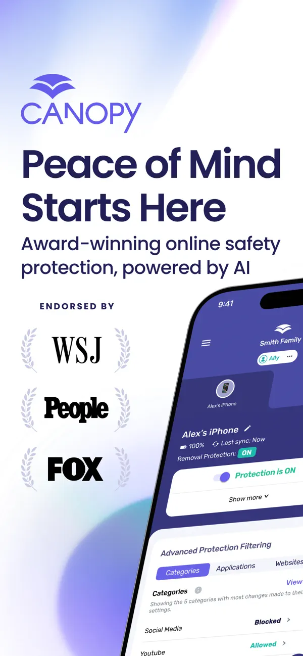 Screenshot #1 pour Canopy - AI Online Safety App