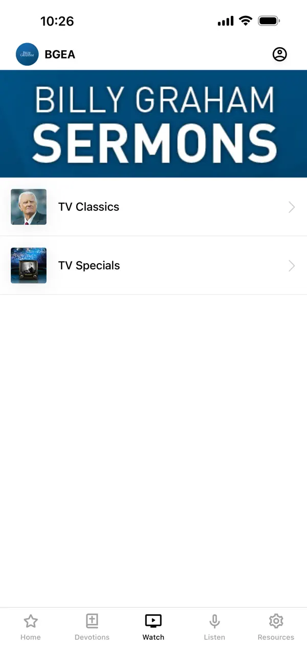 Screenshot #3 pour Billy Graham Evangelistic Assn