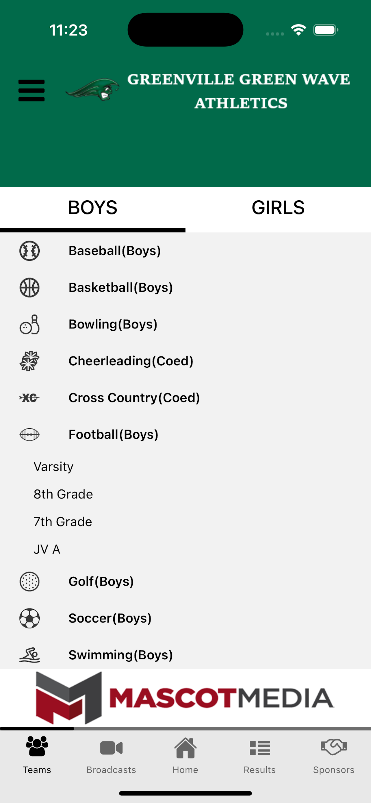 Greenville Athletics screenshot 4
