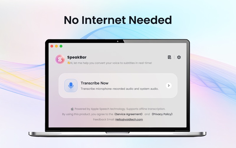 SpeakBar: Live Subtitles app screenshot
