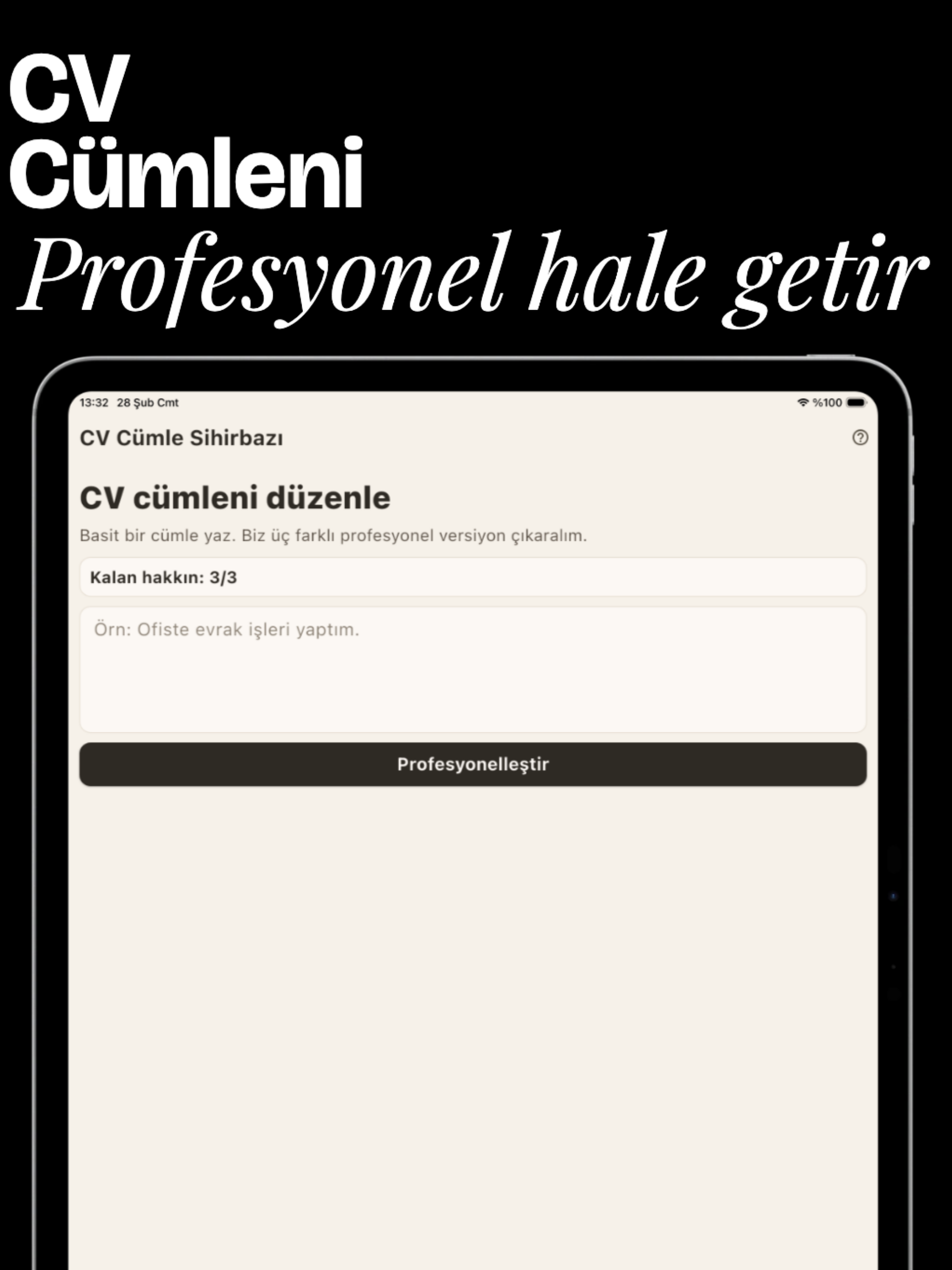 CV Cümle Sihirbazı screenshot 6