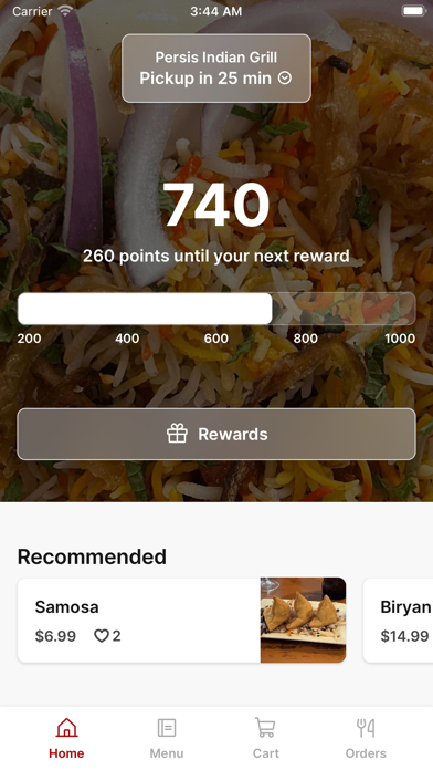 Persis Indian Grill (FL) Screenshot