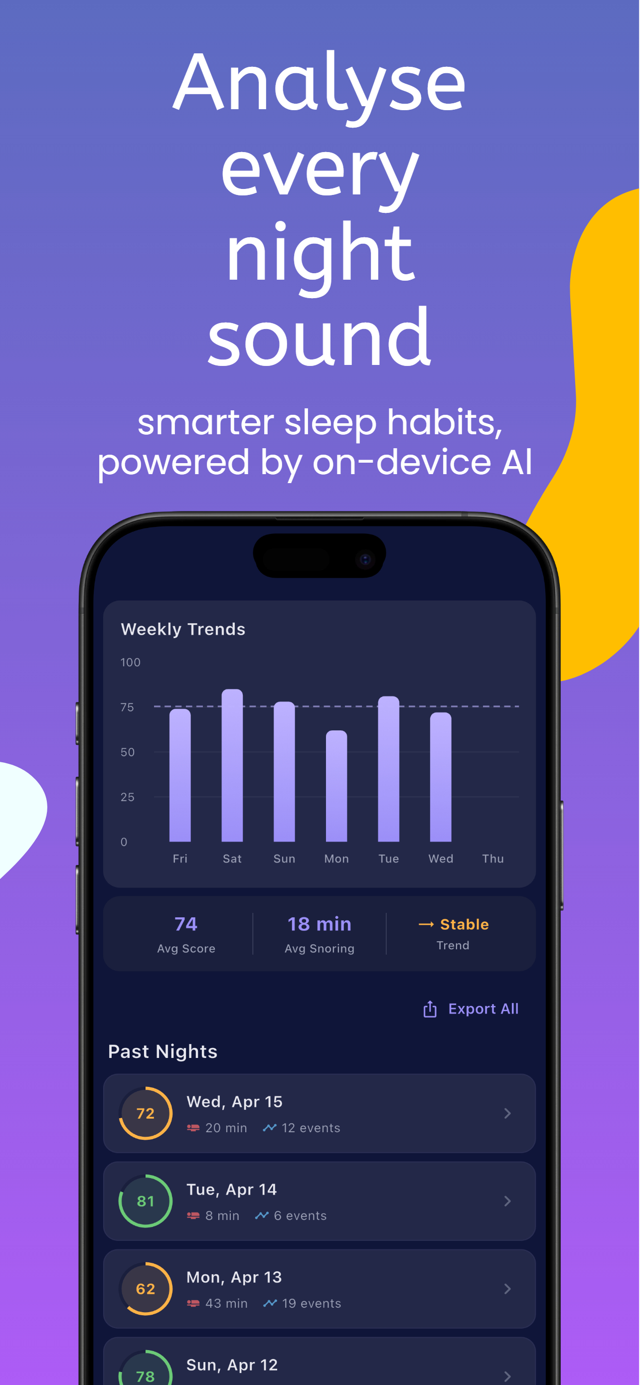 Sleep Recorder - Snore Tracker screenshot 4