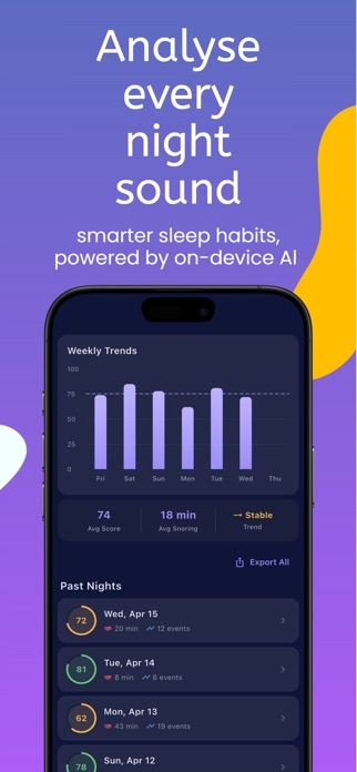 Sleep Recorder - Snore Tracker Screenshot 4 of 10
