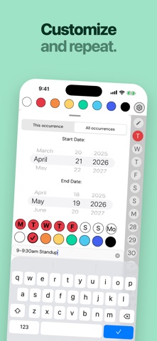 Remember: To-do List/Calendar screenshot