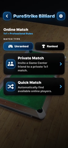 PureStrike Billiard iPhone screenshot