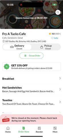Fry A Tucks Cafe Screenshot 2 of 5