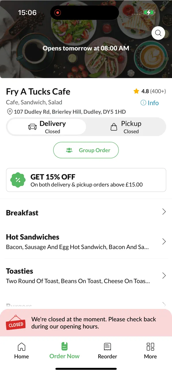 Screenshot #2 pour Fry A Tucks Cafe