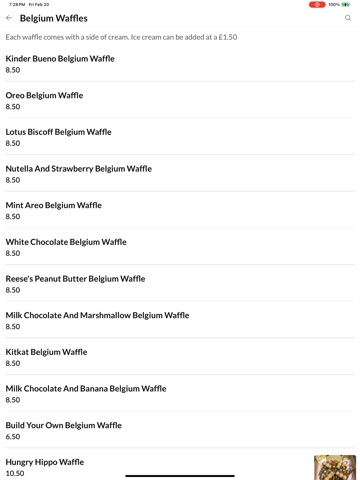 Beachy's Desserts iPad screenshot