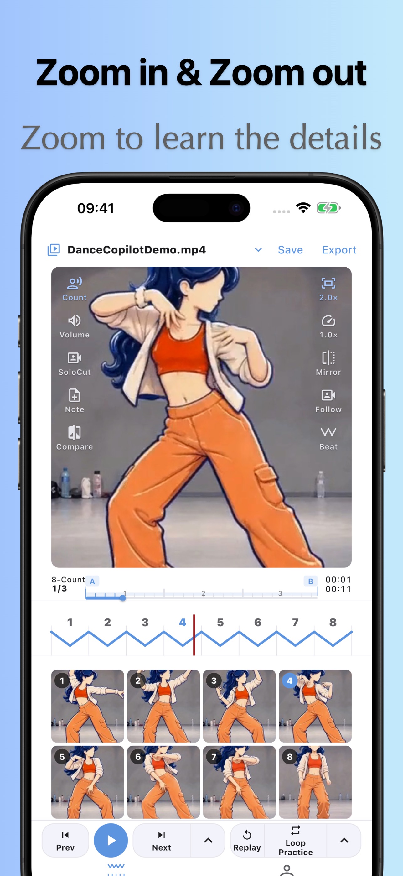 Screenshot 2 of DanceCopilot: 8-Count Practice