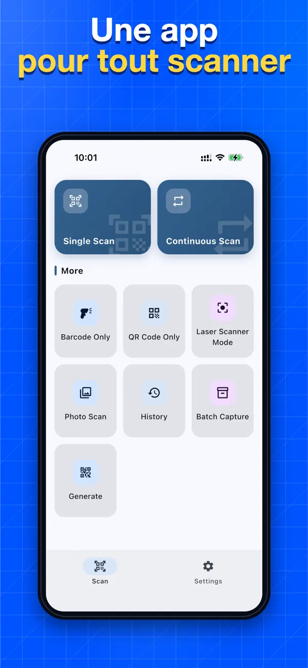 Screenshot #1 pour ScanCode Facile: QR & Barcode