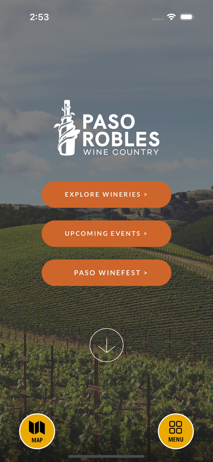 Paso Robles Wine Country iphone screenshot 1