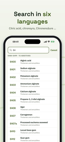 E-numbers – E-koll screenshot 5