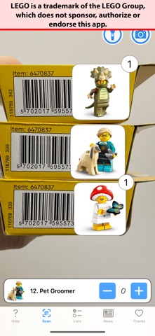 Minifig Scan screenshot