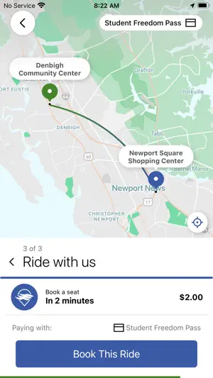 Hampton Roads Transit OnDemand screenshot 4