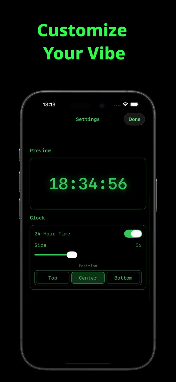#2. Code Rain Clock (iOS) di: kohei yamane