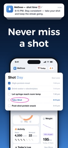 GLP-1 Tracker: Shot & Pill Screenshot 4 of 7