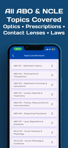 ABO NCLE Optician Exam Prep Screenshot 6 of 10