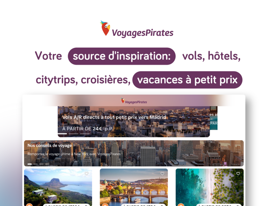 Screenshot #4 pour VoyagesPirates - Bons Plans