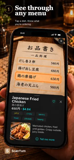 Menu Translator: Travel & Food screenshot 1