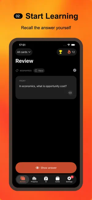 Nibomo: AI Flashcards screenshot 2