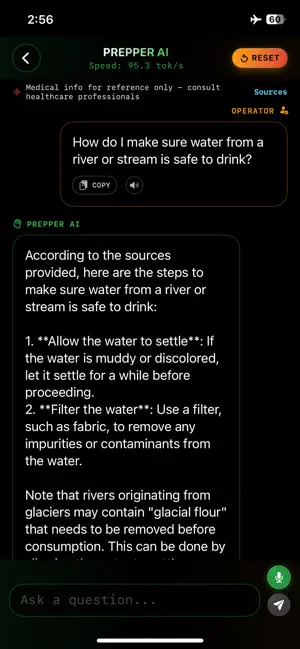 Prepper AI screenshot 2